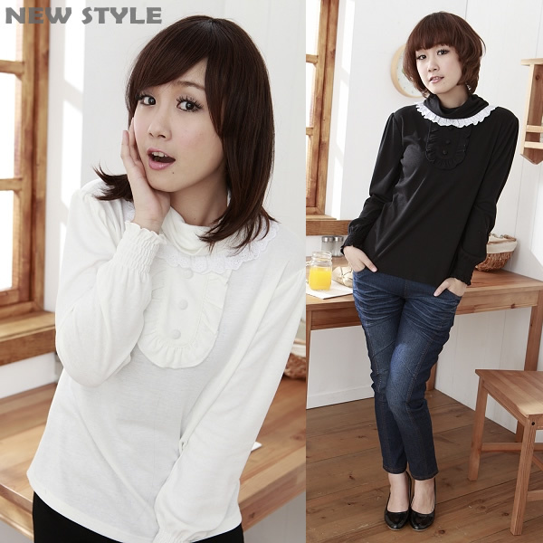 Spring and autumn turtleneck all-match maternity basic shirt loose maternity clothing top skirt basic 11100