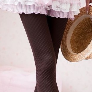 Spring and autumn velvet slim leggings twisted slanting stripe pantyhose twisting women stockings,free shipping