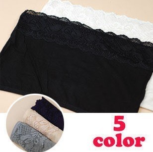 Spring and summer all-match basic lace decoration modal design short tube top tube top
