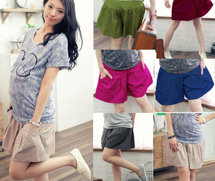 Spring and summer casual all-match maternity clothing maternity dress pants multicolor maternity shorts knee-length pants