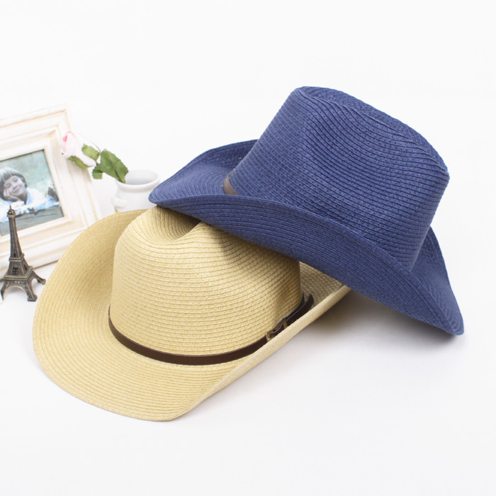 Spring and summer fedoras strawhat roll-up hem jazz hat beach lovers jazz hat dual