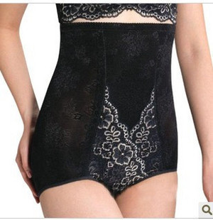 Spring and summer high waist abdomen drawing butt-lifting body shaping panties female trigonometric thin corset slimming beauty