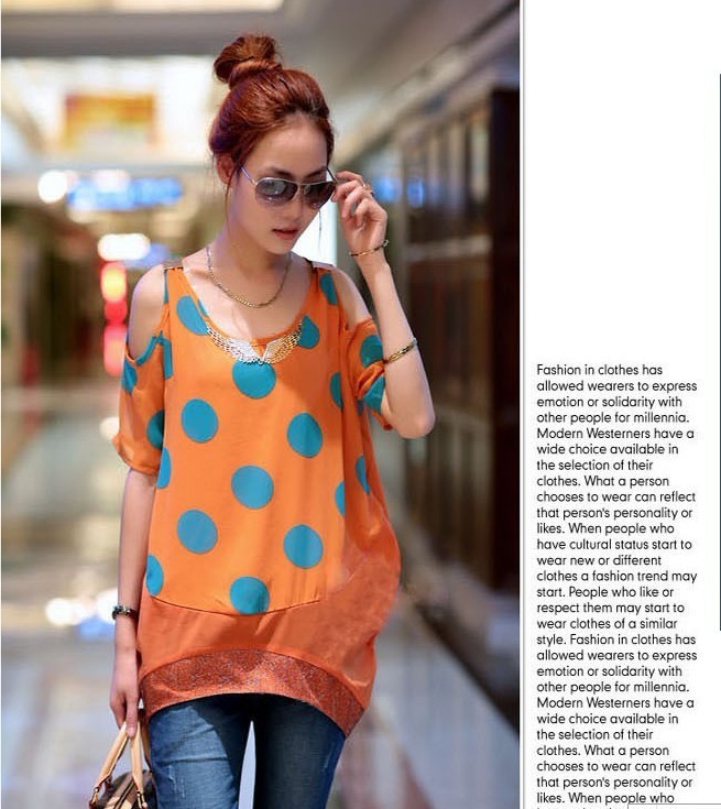 Spring and summer maternity clothing irregular sweep loose short-sleeve T-shirt batwing loose shirt chiffon maternity t-shirt