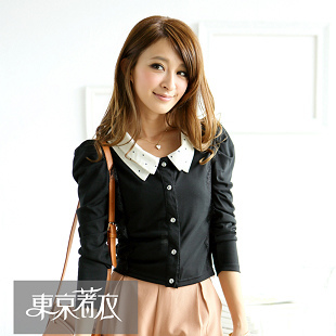 Spring and summer new arrival 5.9 115 mayuki lace patchwork design short outerwear 2018444