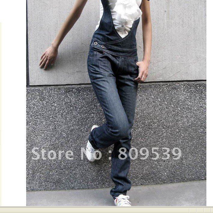 Spring and summer new Korean ultra-thin Slim Straight jeans, women's denim overalls piece pants