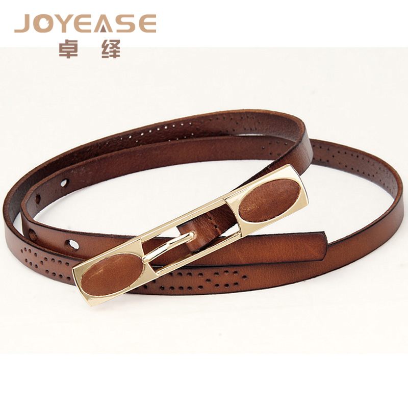 Spring and summer personality first layer of cowhide women's belt genuine leather