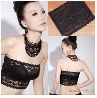 Spring and summer sexy all-match full lace tube top rose tube top tube top vest