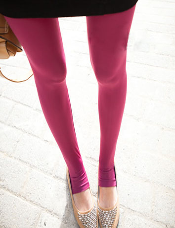 Spring and summer ultra-thin silk step on the foot legging female ankle length trousers candy color stockings