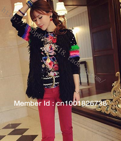 Spring & autumn 2013 fashion faux tibet sheep fur vest