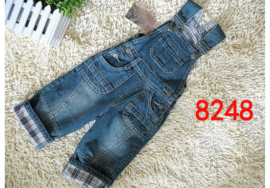 SPRING Baby Kids jeans overall jumpsuit suspender trousers romper for baby girl/boy free shipping