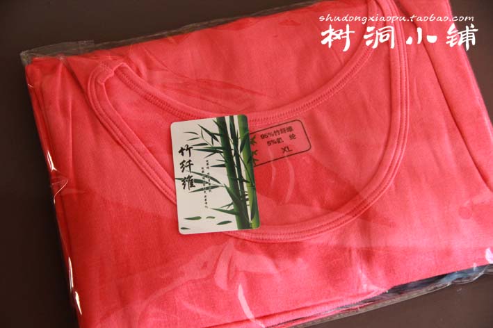 Spring bamboo fibre plus size clothing plus size plus size high-elastic rose underwear set
