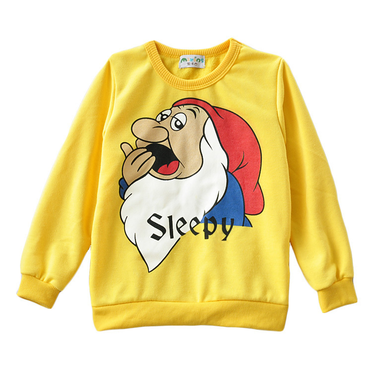 Spring boys clothing girls clothing child sweatshirt t-shirt loop pile fleece