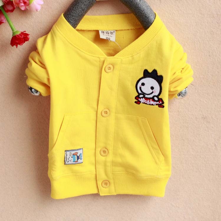 Spring children t-shirt long-sleeve solid color embroidered brief fashion 1 - 3 years old