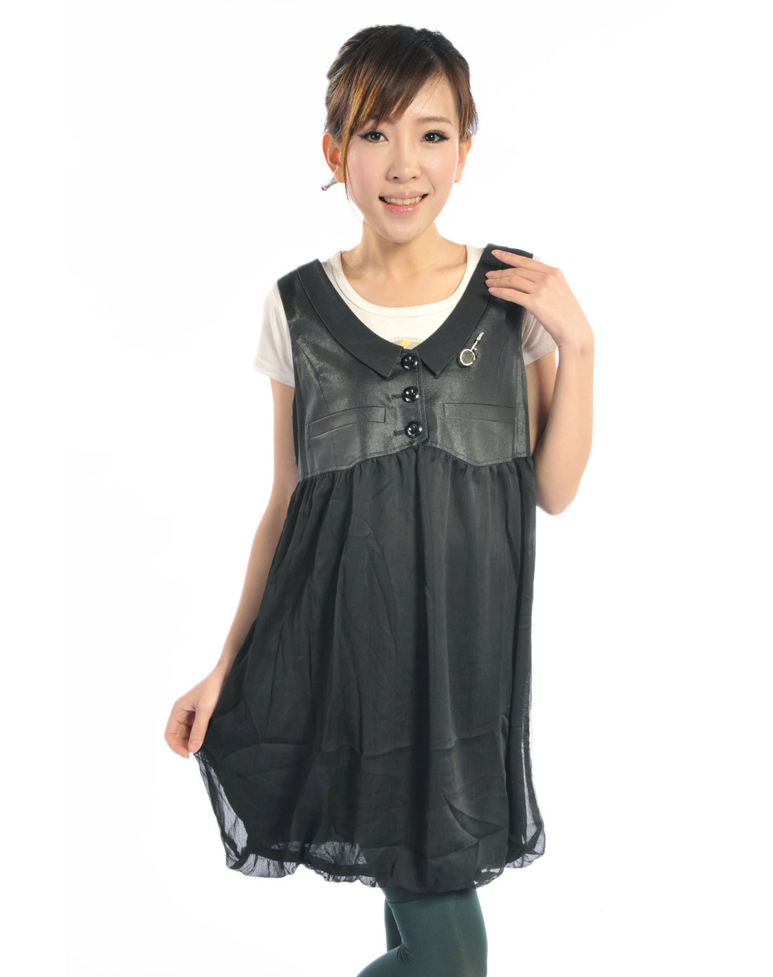 Spring fashion maternity clothing one-piece dress sleeveless tank dress maternity dress 301433