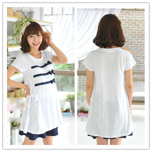 Spring fashion maternity clothing summer maternity t-shirt maternity one-piece dress short-sleeve top