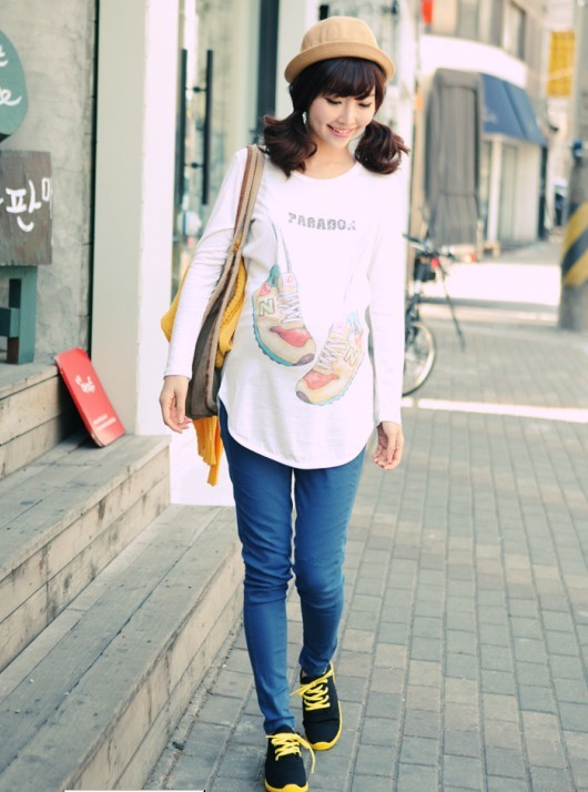 Spring fashion maternity clothing summer maternity t-shirt maternity top long-sleeve plus size