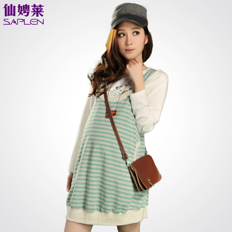 Spring fashion maternity clothing suspenders one-piece dress maternity dress 310263