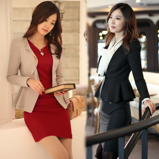 Spring female work wear women's set fashion formal dresses one-piece dress ol elegant blazer