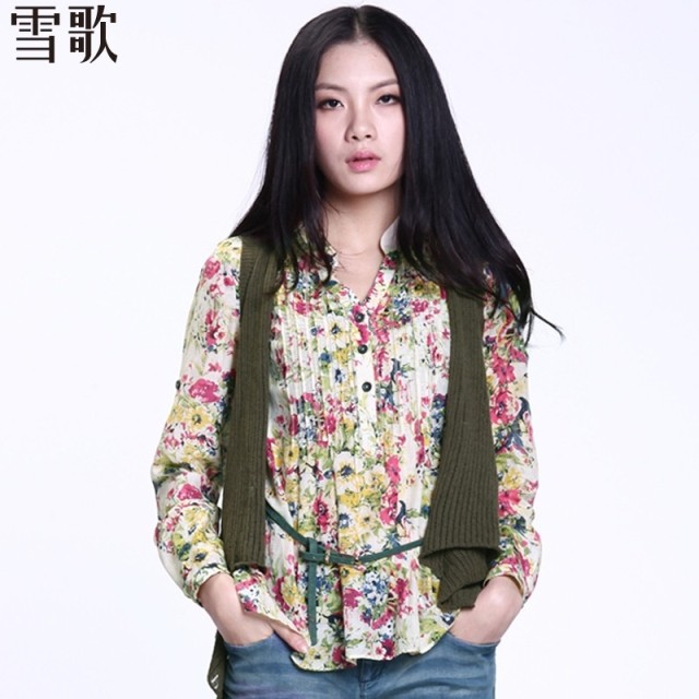 Spring free shipping DHL/EMS Xg spring new arrival Army Green sweet rustic style sleeveless vest sweater xg18005a143