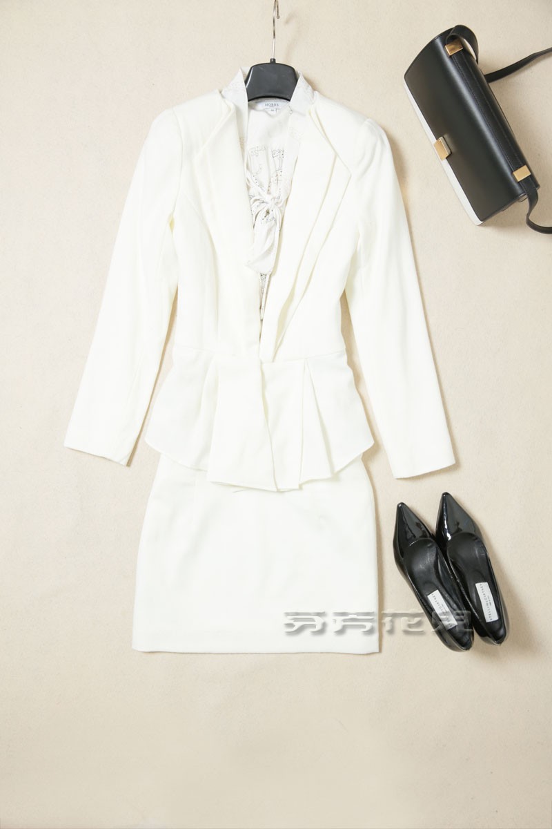 Spring givlie 2013 elegant worsted wool suit skirt fashion set dress