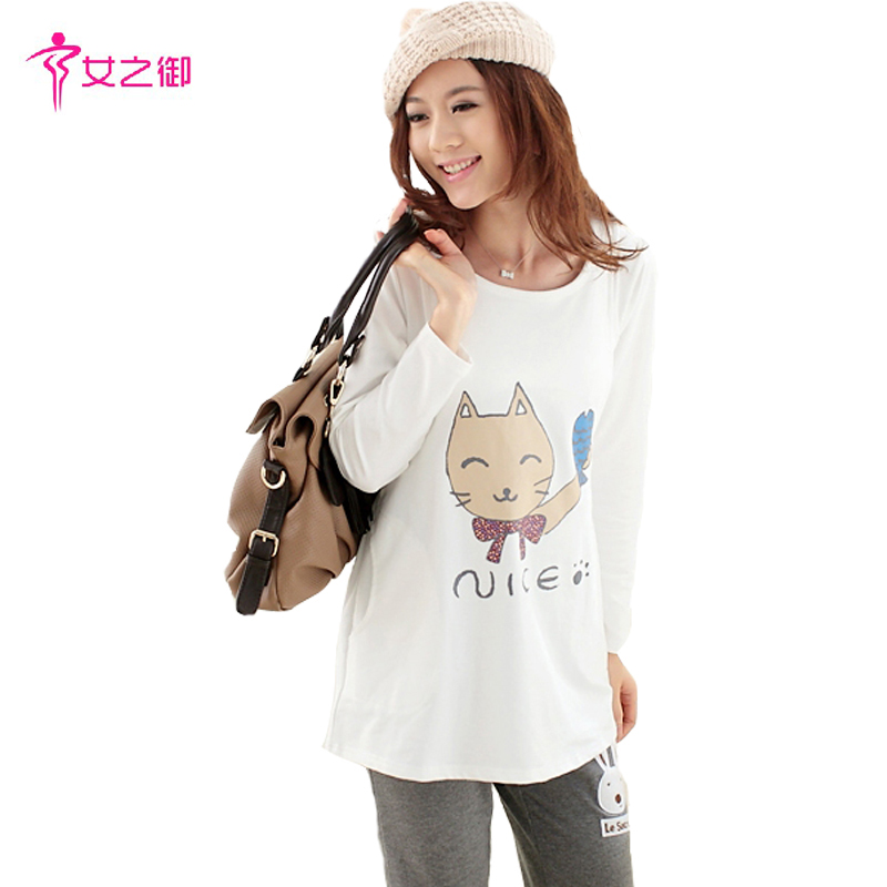 Spring long-sleeve T-shirt fashion maternity clothing maternity top nursing clothing