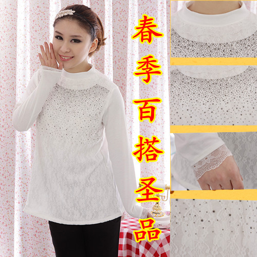 Spring maternity basic shirt maternity top maternity clothing spring long-sleeve basic maternity shirt