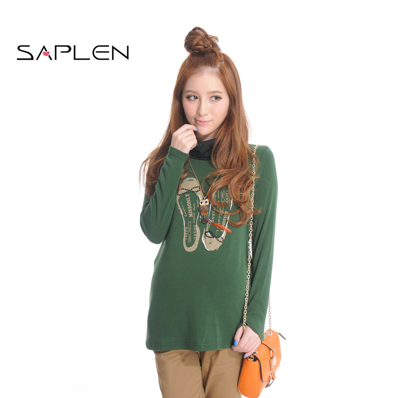 Spring maternity clothing maternity long-sleeve T-shirt maternity top 110154