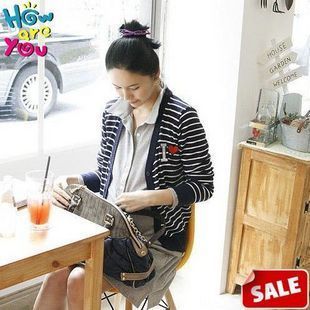 Spring maternity clothing maternity stripe cardigan  maternity  sweater