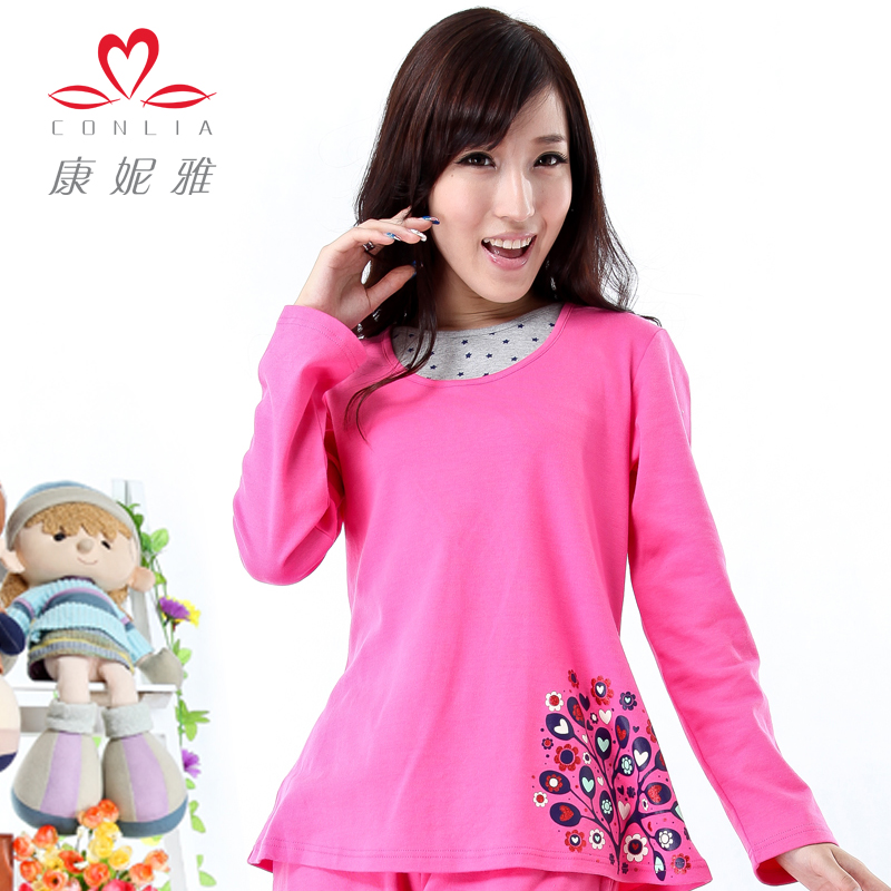 Spring new arrival o-neck long-sleeve casual sleepwear upperwear lounge 22092913 Free Shipping