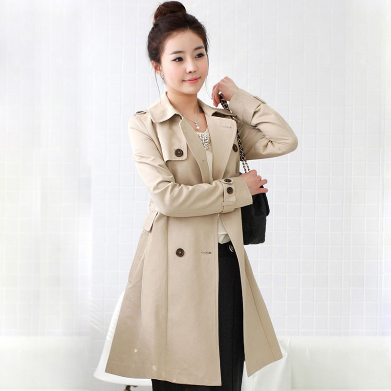Spring outerwear 2012 autumn and winter slim medium-long outerwear spring and autumn women's trench female