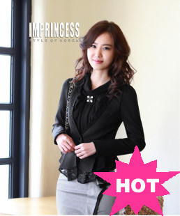 Spring short jacket 2013 spring new arrival lotus leaf lace gentlewomen lace suit jacket outerwear