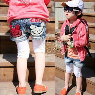 Spring & Summer Fashion Warm Cheap Short Pants Kids Jeans Trousers for Children Wholesale Korean Style Clothes