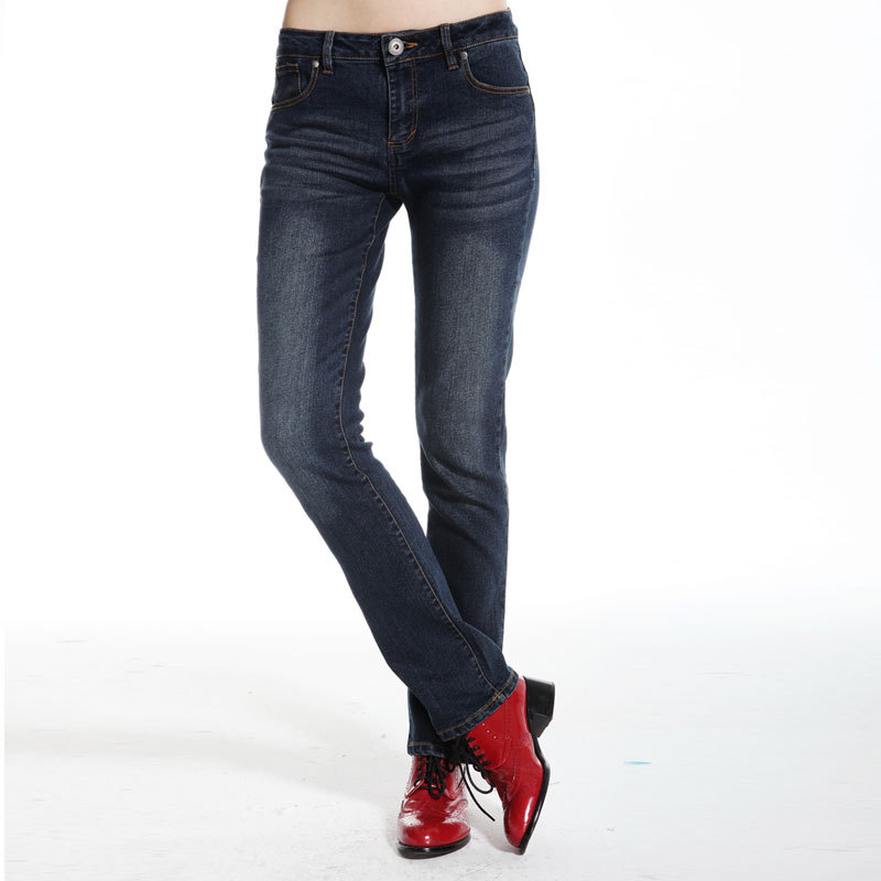 Spring TONLION women's jeans mid waist trousers female n776 199