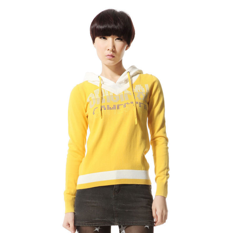 Spring TONLION women's with a hood print sweater d558 159