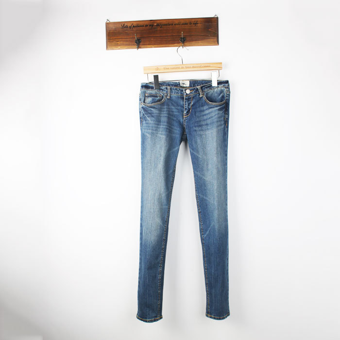 Spring women jeans  skinny pants wearing white vintage pencil pants ap vintage LJ