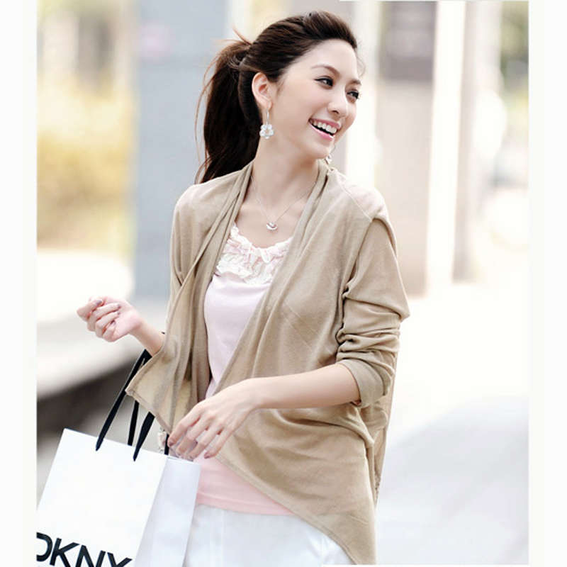 Spring women's 2013 autumn sweater cardigan Women cape medium-long