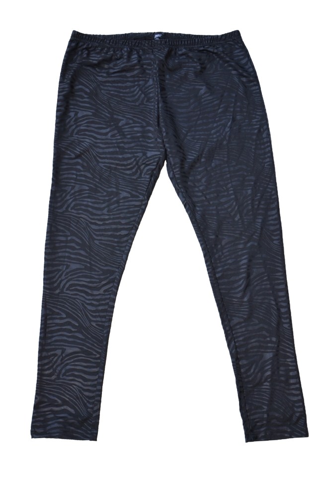 Spring women's plus size legging zebra print plus size women's legging black faux leather pants skinny pants