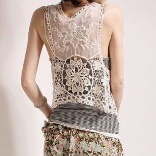 Spring women's sweet short design thin sweater outerwear cutout lace crochet cardigan small cape female