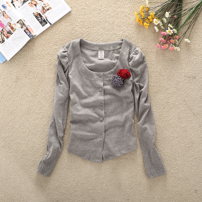 Spring women's top small cardigan coat a046 (WC088)