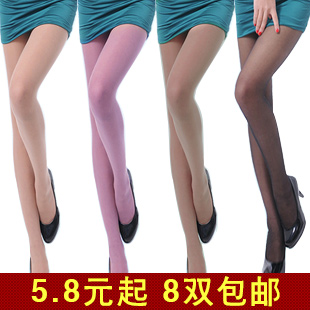 Spring women's ultra-thin pantyhose stockings female thin Core-spun Yarn wire invisible sexy stockings
