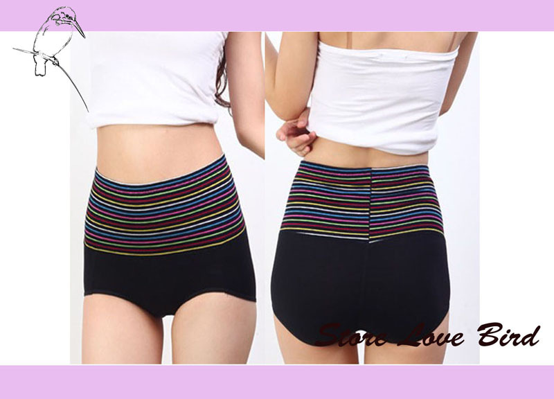 SS013 # New Arrival Free Shipping Seamless High Waist Tummy Slimming Sexy Panties figure control underwear