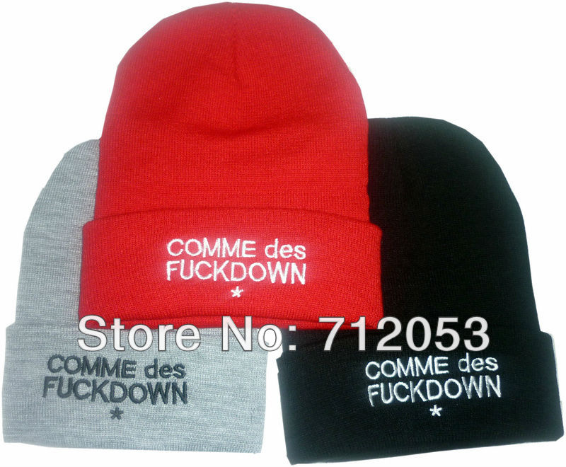 SSUR COMME DES FUCKDOWN Beanie hat Basketball Baseball Football beanies cap wool winter knitted caps and hats for man and women