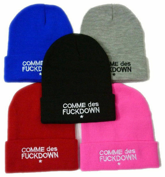 SSUR COMME DES FUCKDOWN  Beanie Hats  Are Extremely Loved By People freeshipping  black red blue pink grey 5 colors !