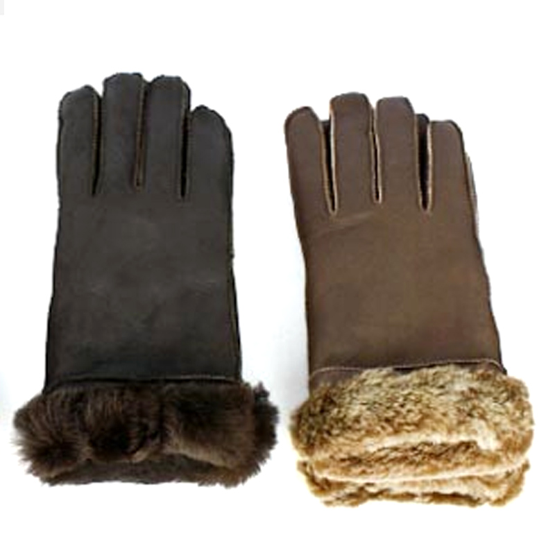 St009 quality sheepskin gloves women's Size fits all genuine leather thermal gloves
