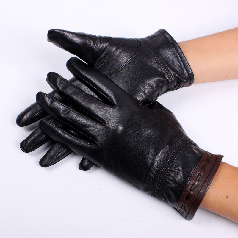 Star Foreign Trade 800 women's sheepskin gloves short thin autumn and winter genuine leather gloves