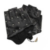 Star Foreign Trade Fashion rivet racerback women's gloves genuine leather gloves sheepskin gloves semi-finger hip-hop gloves