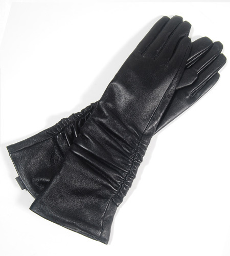 Star Foreign Trade Genuine leather long gloves long arm sleeve female design sheepskin long gloves long gloves