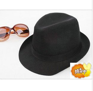 Star general cool black fashion hat jazz hat fedoras