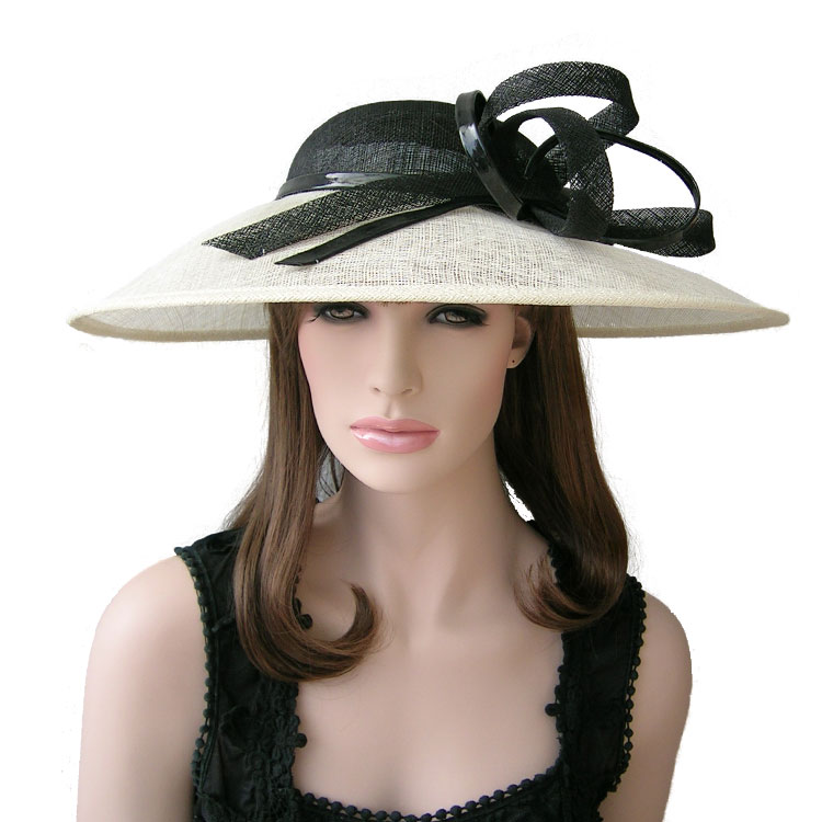 Star - ihat black and white two-color fashion nobility hat haircord banquet