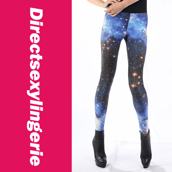 Starry Midnight Galaxy Leggings LC79113 Cheap Price Drop Shipping